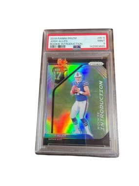 2018 Panini Prizm Josh Allen Rookie Introduction SILVER PRIZM #RI-5 PSA 9 MINT